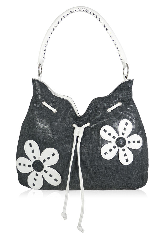 Flower Power Leather Hobo Inge Christopher