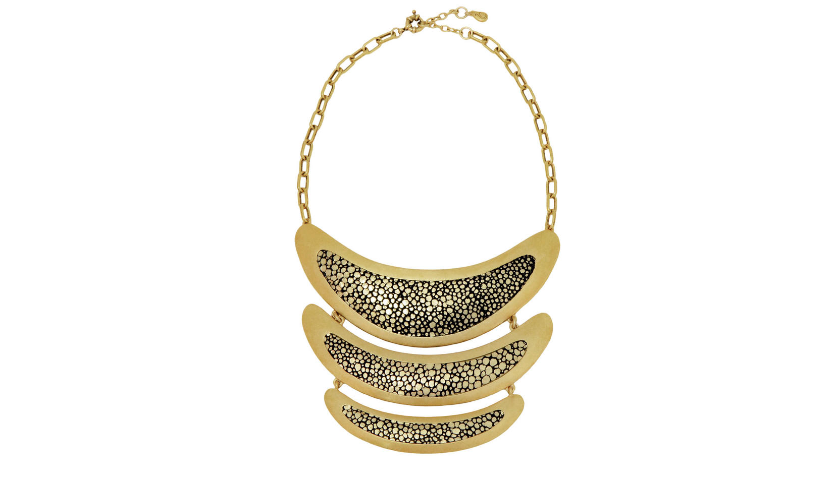 Gold bib collar on sale necklace